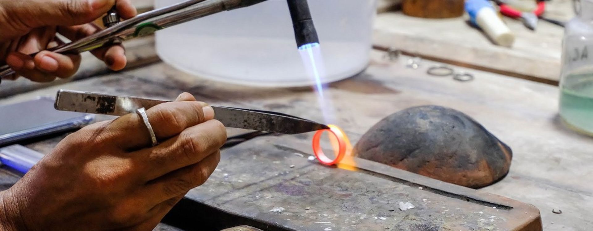 Bali Traditional Silver Jewellery Making Class and Temple Tour